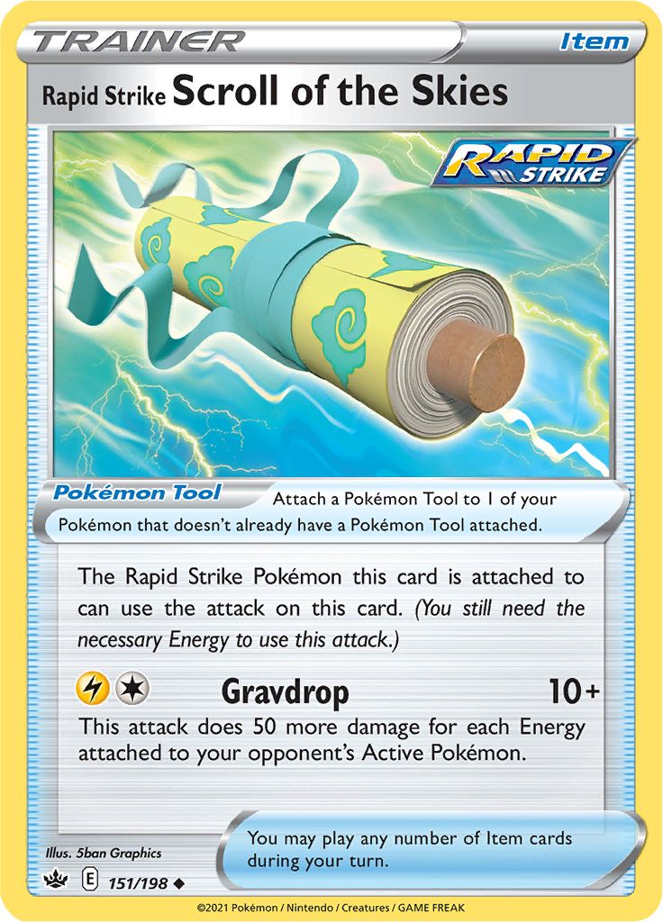 Rapid Strike Scroll of the Skies 151/198 - Reverse Holo