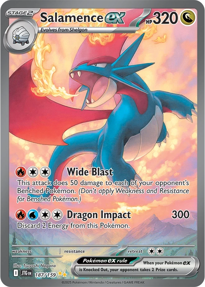 Salamence ex 187/159 Special Illustration Rare - Journey Together