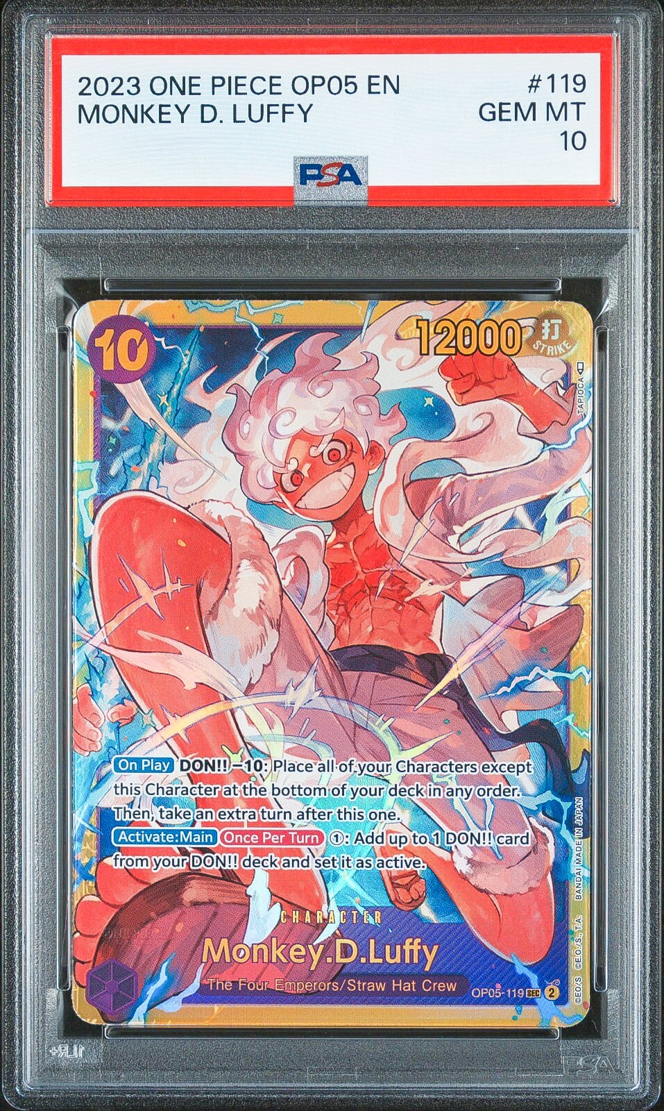 Monkey D. Luffy #119 - OP05 Awakening of the New Era - PSA 10