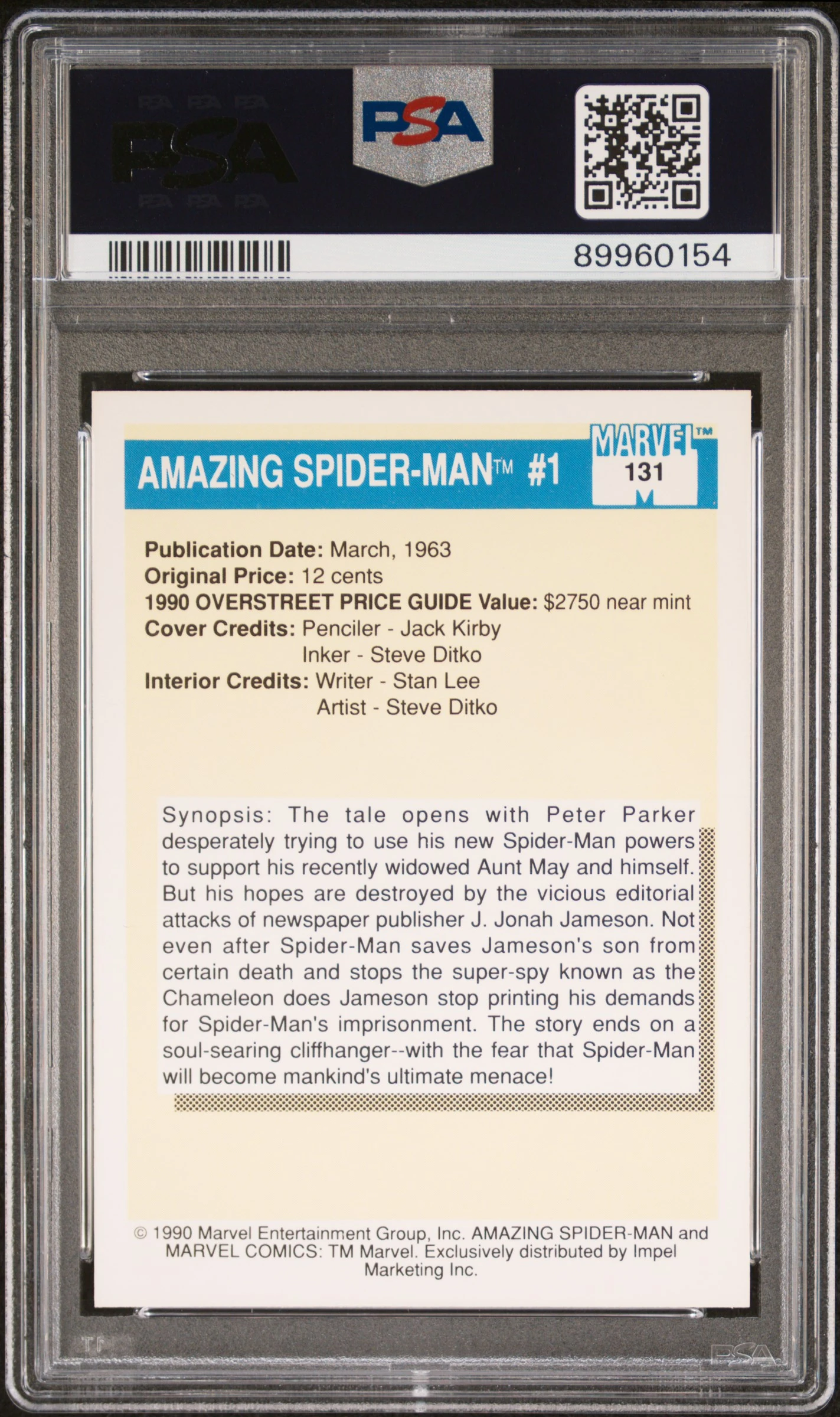 Amazing Spider-Man #1 - #131 - Marvel Universe - PSA 9