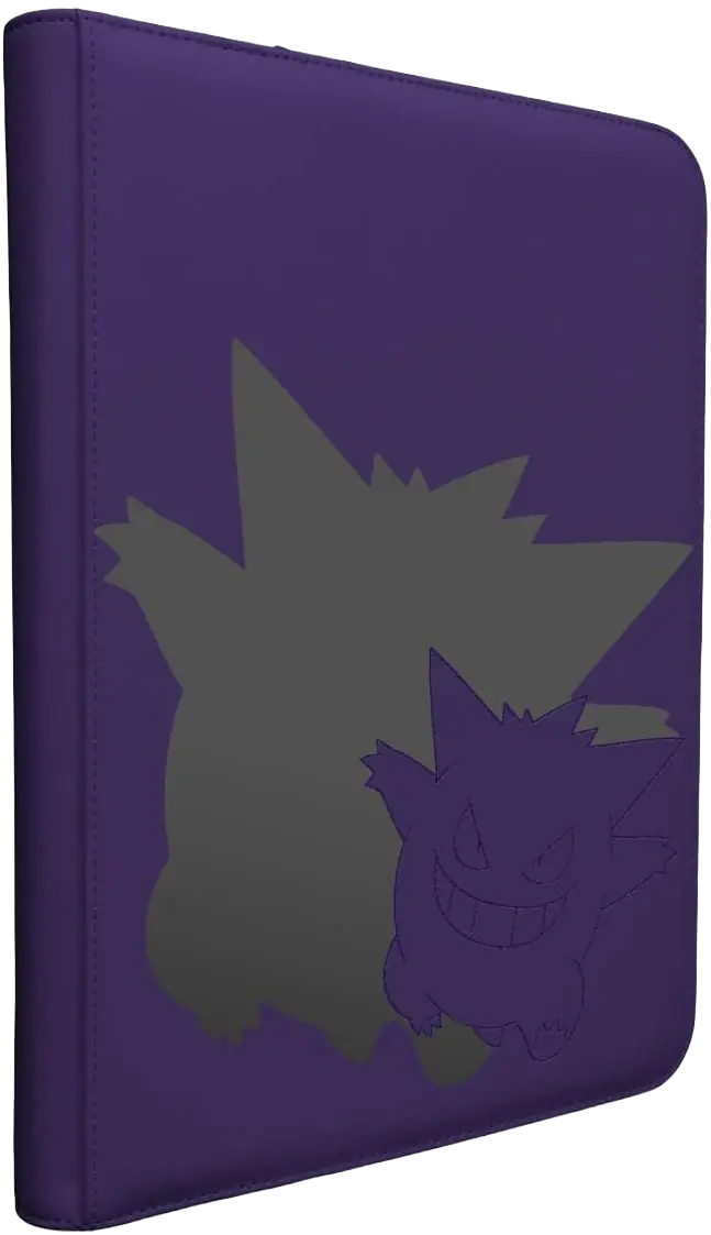 Elite Series Pokémon Gengar Fermuarlı Pro Binder 9 Cepli 360 Kart Kapaditeli Albüm - Mor