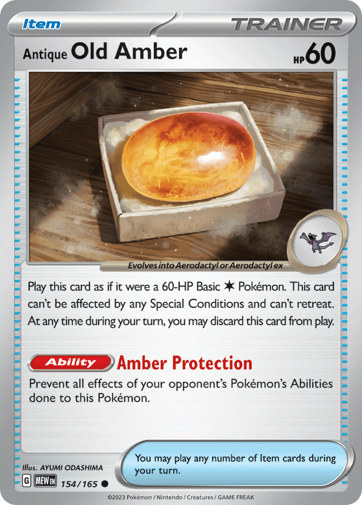 Antique Old Amber 154/165 - Reverse Holo