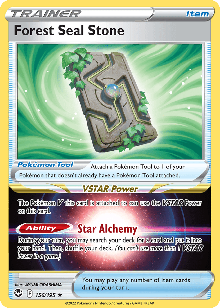 Forest Seal Stone 156/195 - Reverse Holo