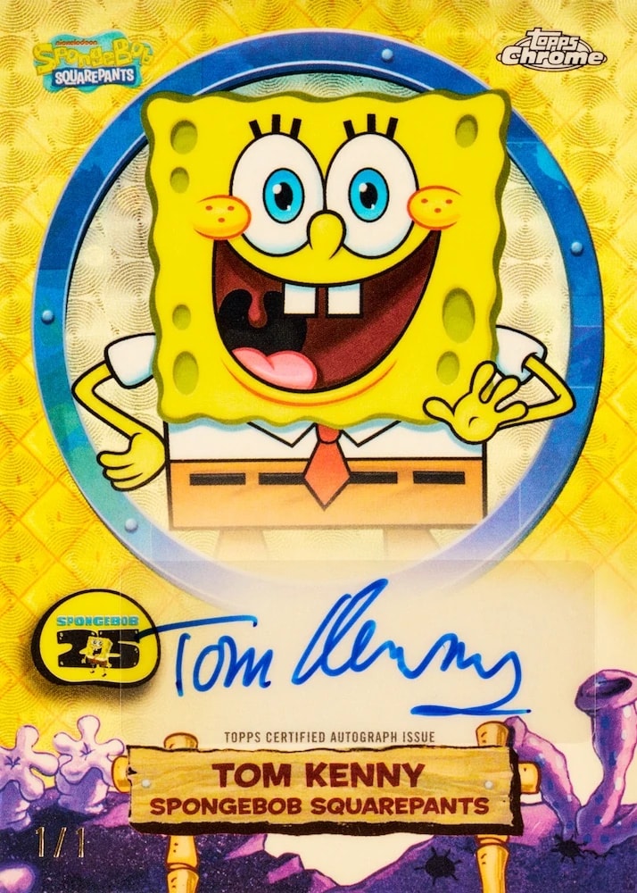 Chrome Spongebob Squarepants 25th Anniversary Hobby Box-2025 Satın