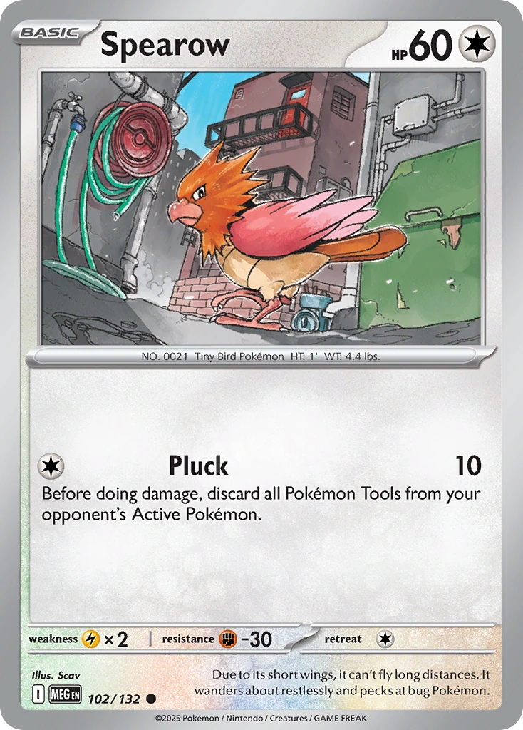 Spearow 102/132 - Reverse Holo