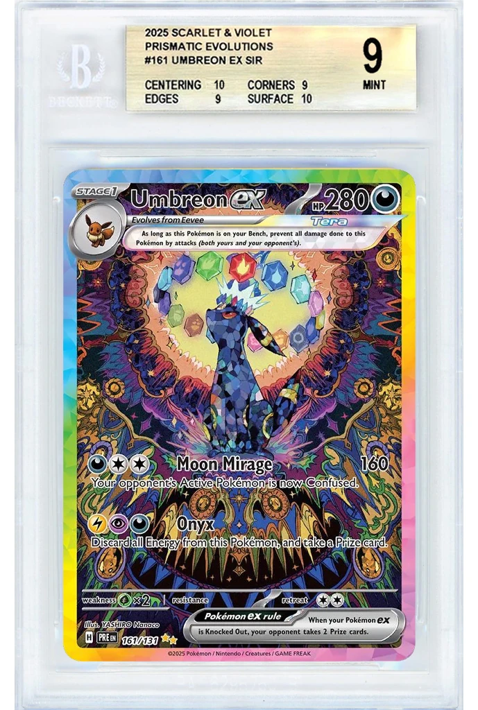 Umbreon #161 - Prismatic Evolutions - BGS 9 Satın Al - Umbreon