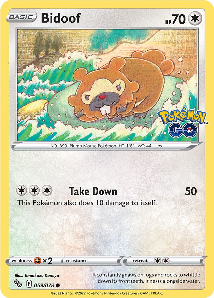 Bidoof 059/078 - Reverse Holo