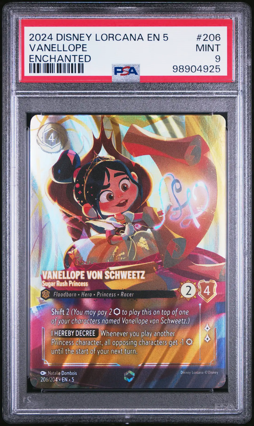 Vanellope #206 - Disney Lorcana Enchanted - PSA 9 Satın Al