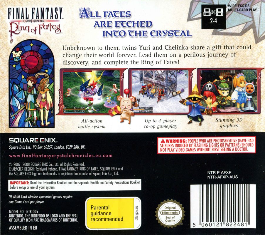 Final Fantasy: Crystal Chronicles - Ring of Fates - Nintendo DS