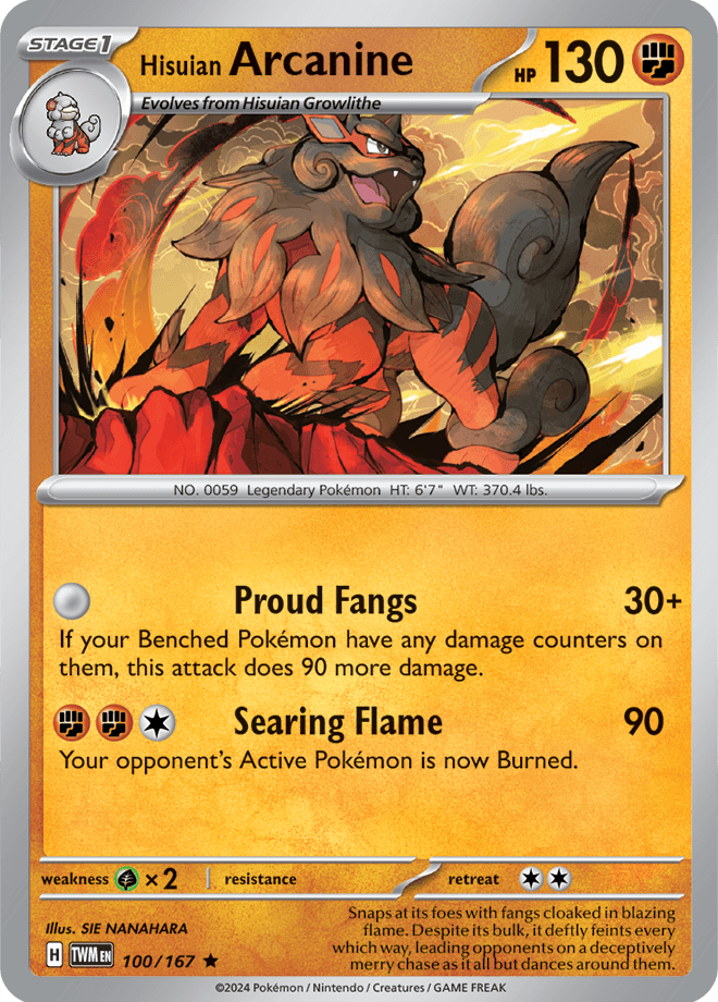 Hisuian Arcanine 100/167