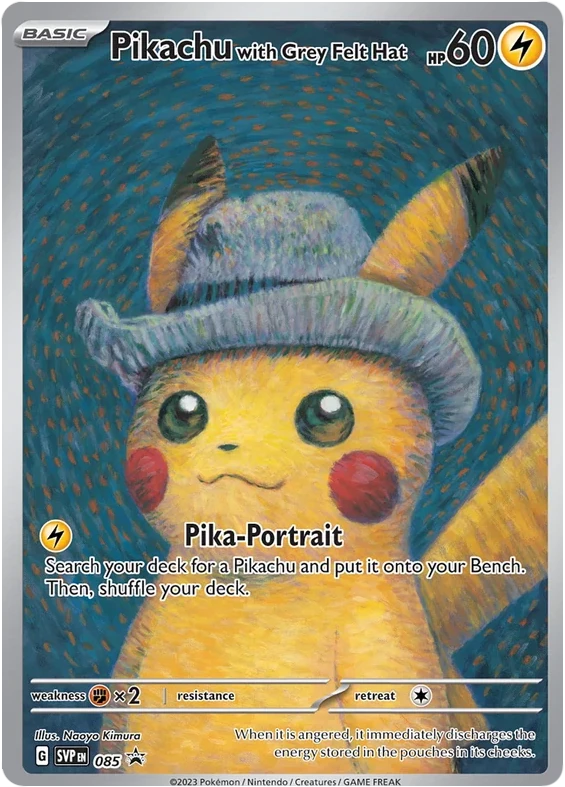 Pikachu with Grey Felt Hat プロモカード Pikachu with Grey Felt Hat 085 Satın Al - Pikachu with Grey Felt