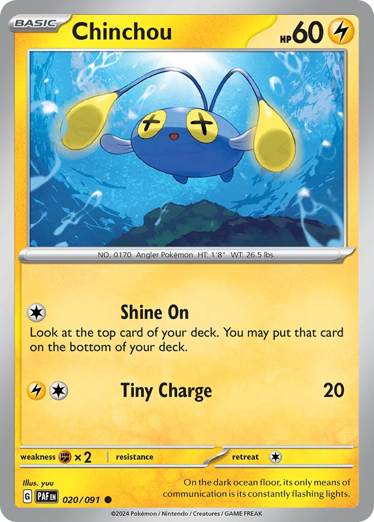 Chinchou 020/091 - Reverse Holo