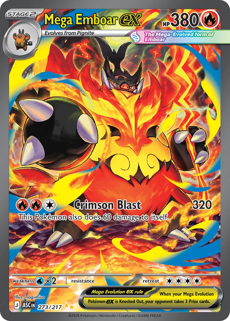 ポケモンカードゲーム Pokemon TCG Mega Emboar EX Box Mega Scrafty EX