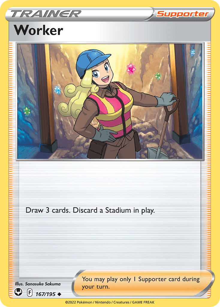 Worker 167/195 - Reverse Holo