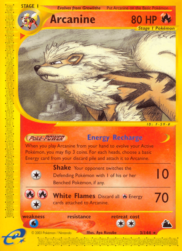 Arcanine 3/144 - Reverse Holo