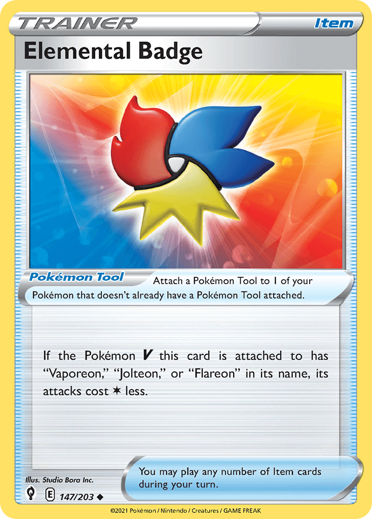 Elemental Badge 147/203 - Reverse Holo