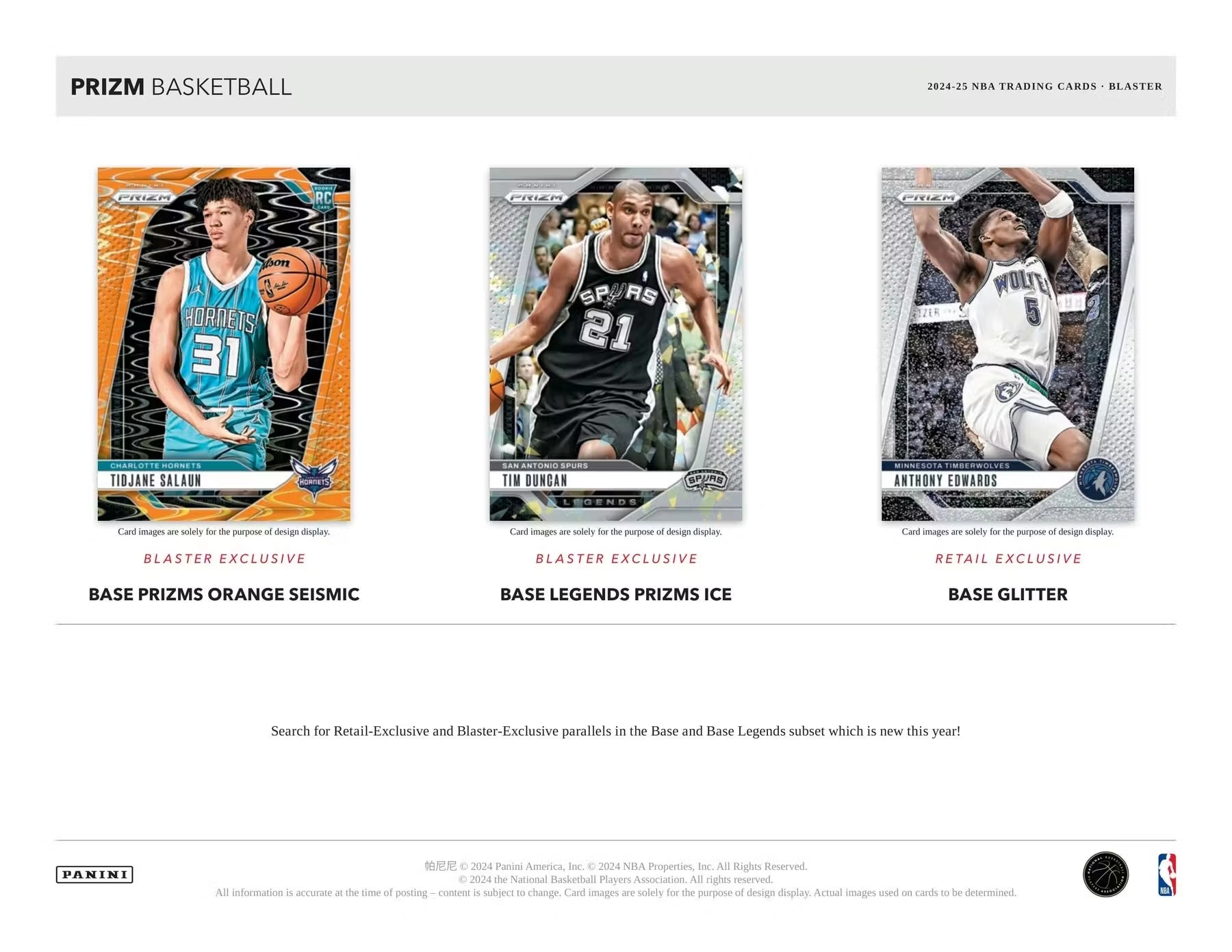 Prizm NBA Basketball Blaster Box - 2024/25 Satın Al - Prizm NBA