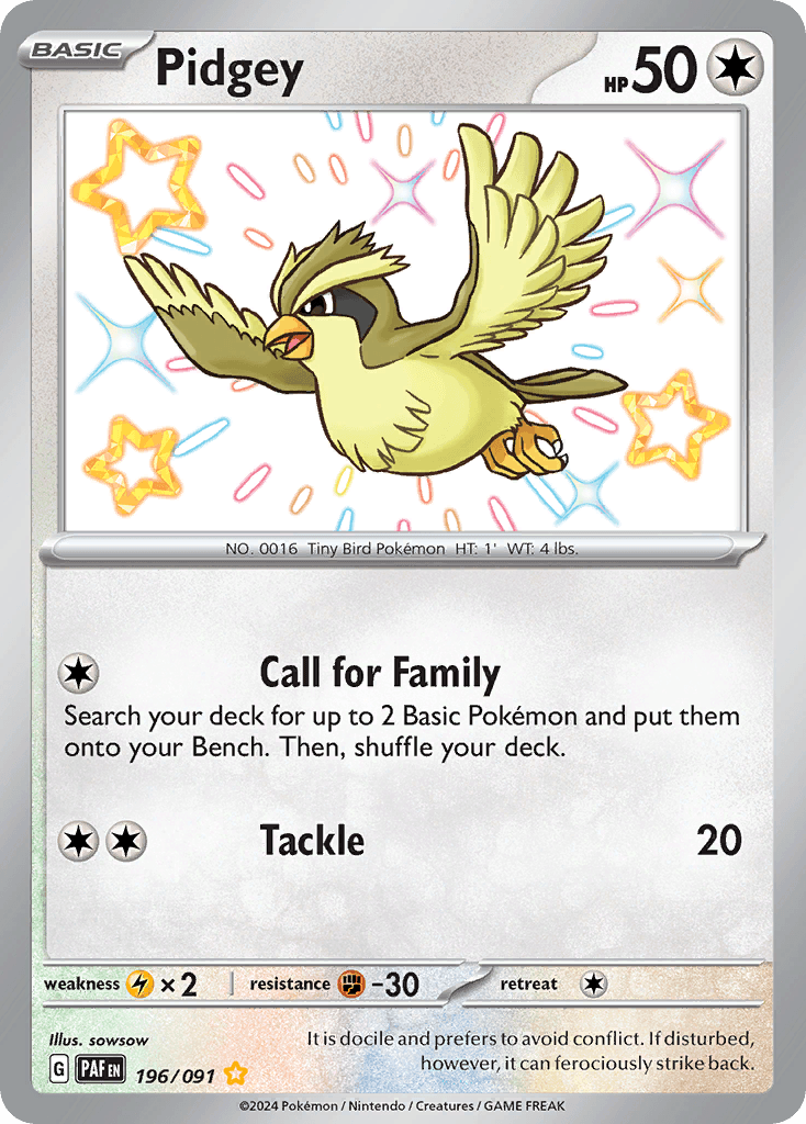 Pidgey 196/091