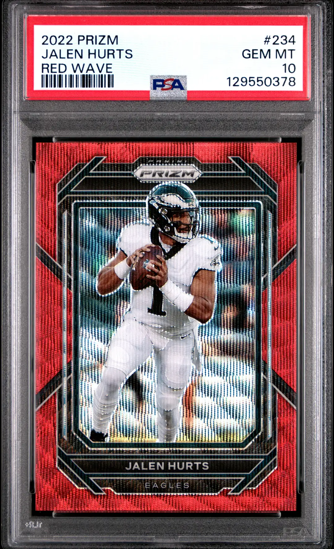 PANINI PRIZM ガビ PSA10 ルーキー 35枚限定 Jalen Hurts #234 - 2022 Panini Prizm NFL - Red Wave - PSA 10 Satın