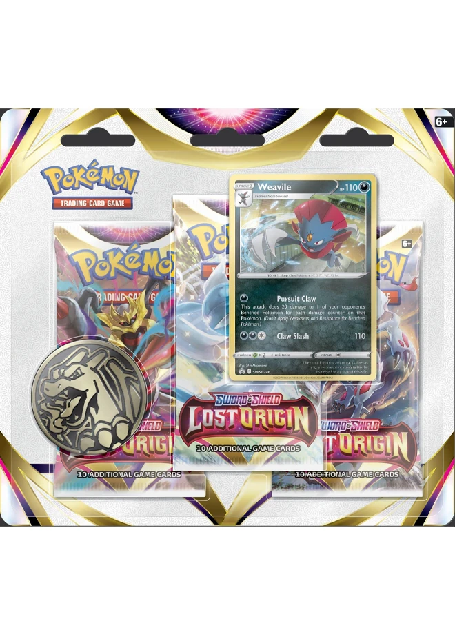 Lost Origin 3 Pack Booster Blister - Weavile