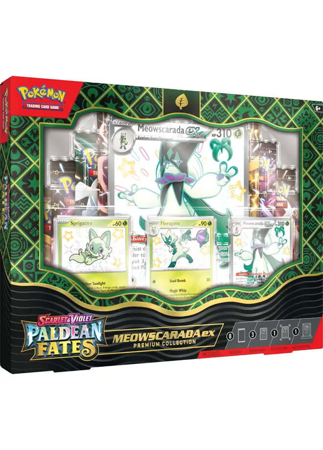Paldean Fates Meowscarada ex Premium Collection