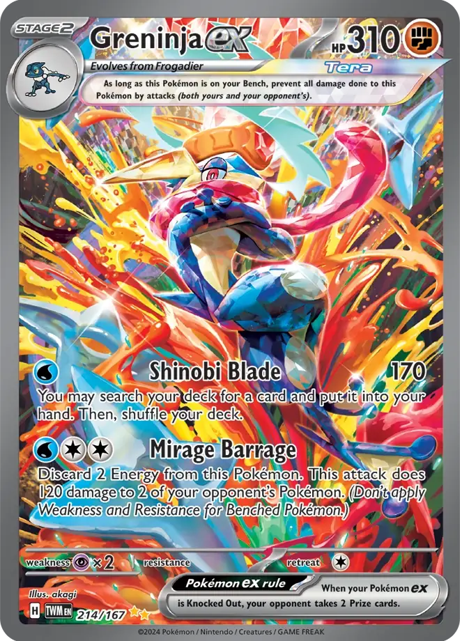 Greninja EX 214/167 Special Illustration Rare - Twilight