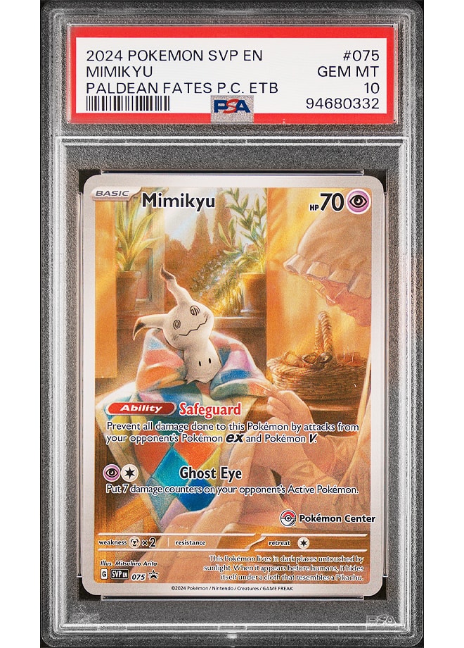Mimikyu #75 (Pokémon Center) - Scarlet & Violet Promo - PSA 10
