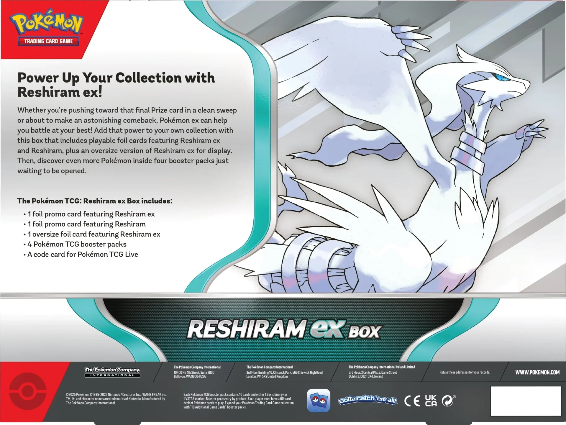 Reshiram ex 230 HP ポケモンカード Reshiram ex 017/086 SV11w – Hikaru