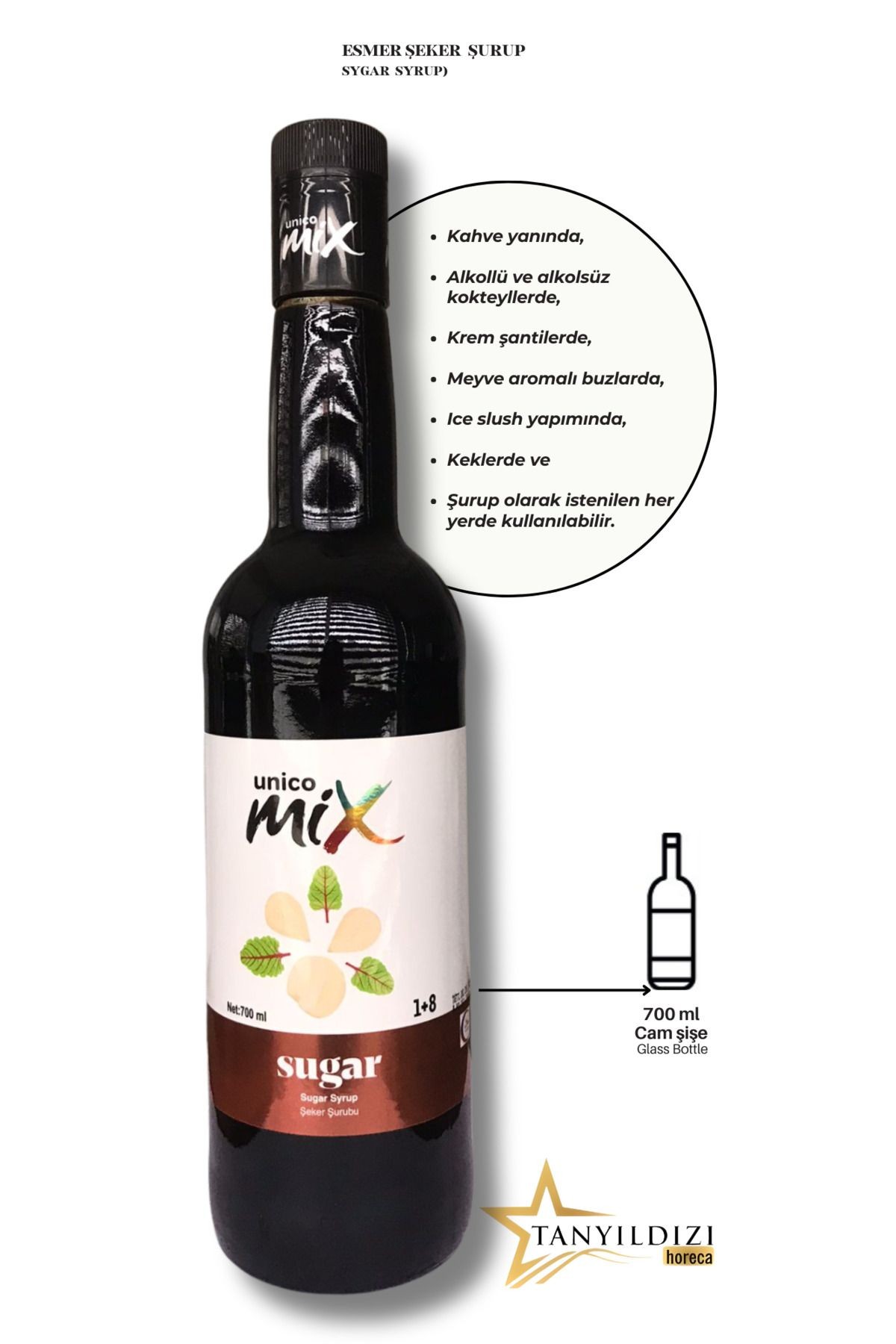 ESMER ŞEKER ŞURUP CAM 700 ML