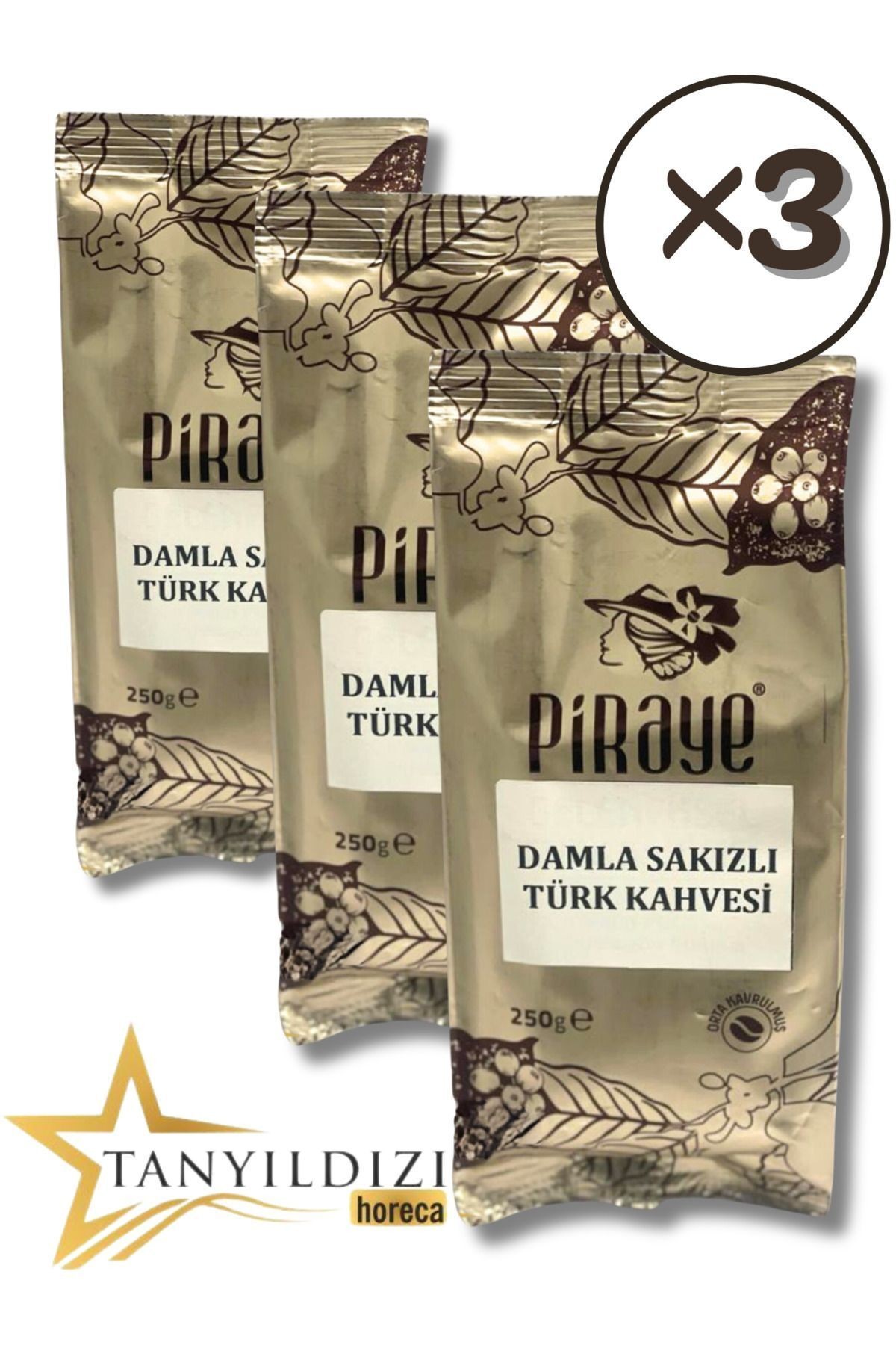 Damla Sakızlı Türk Kahvesi (250 G) 3 Lü