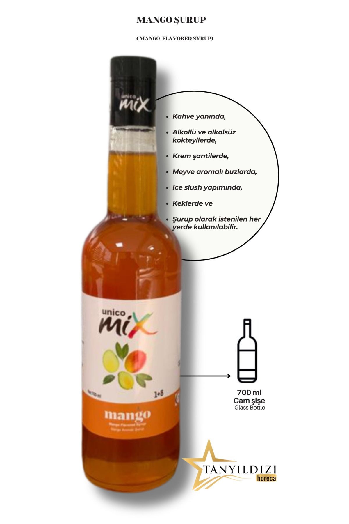 MANGO ŞURUP CAM 700 ml