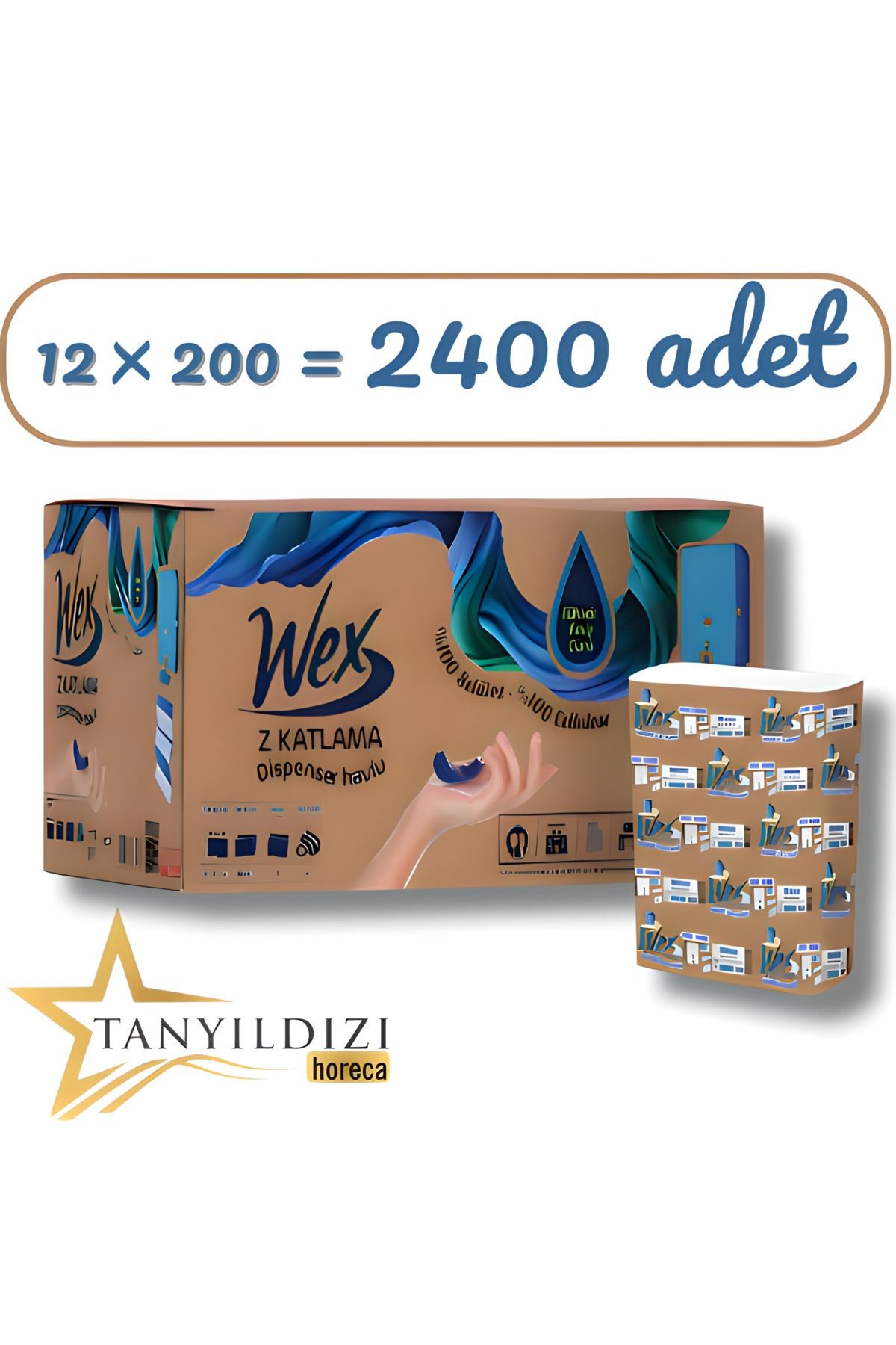DİSPANSER Z KATLI HAVLU (12*200) 12 Lİ PAKET