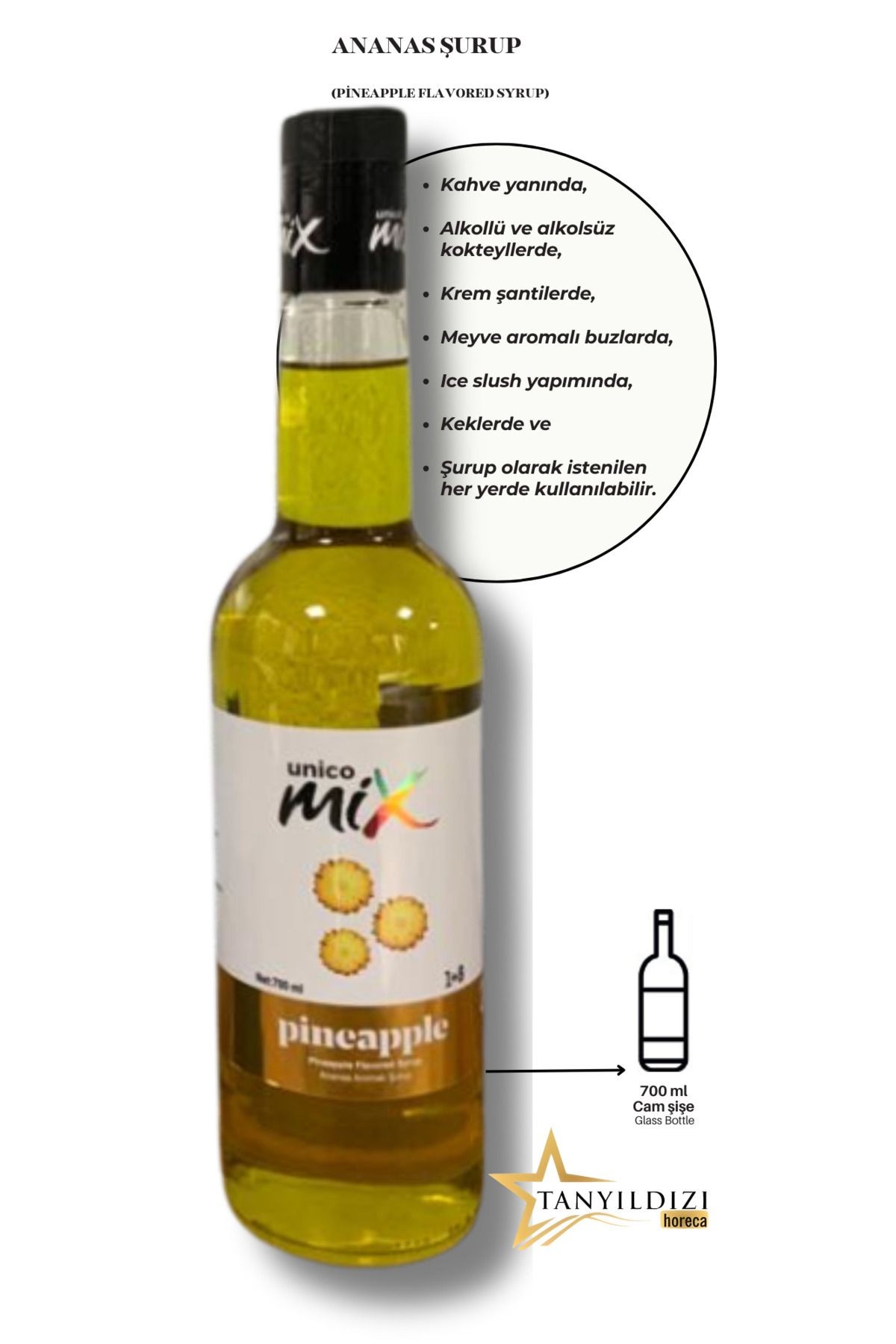 ANANAS ŞURUP (CAM 700 ML)