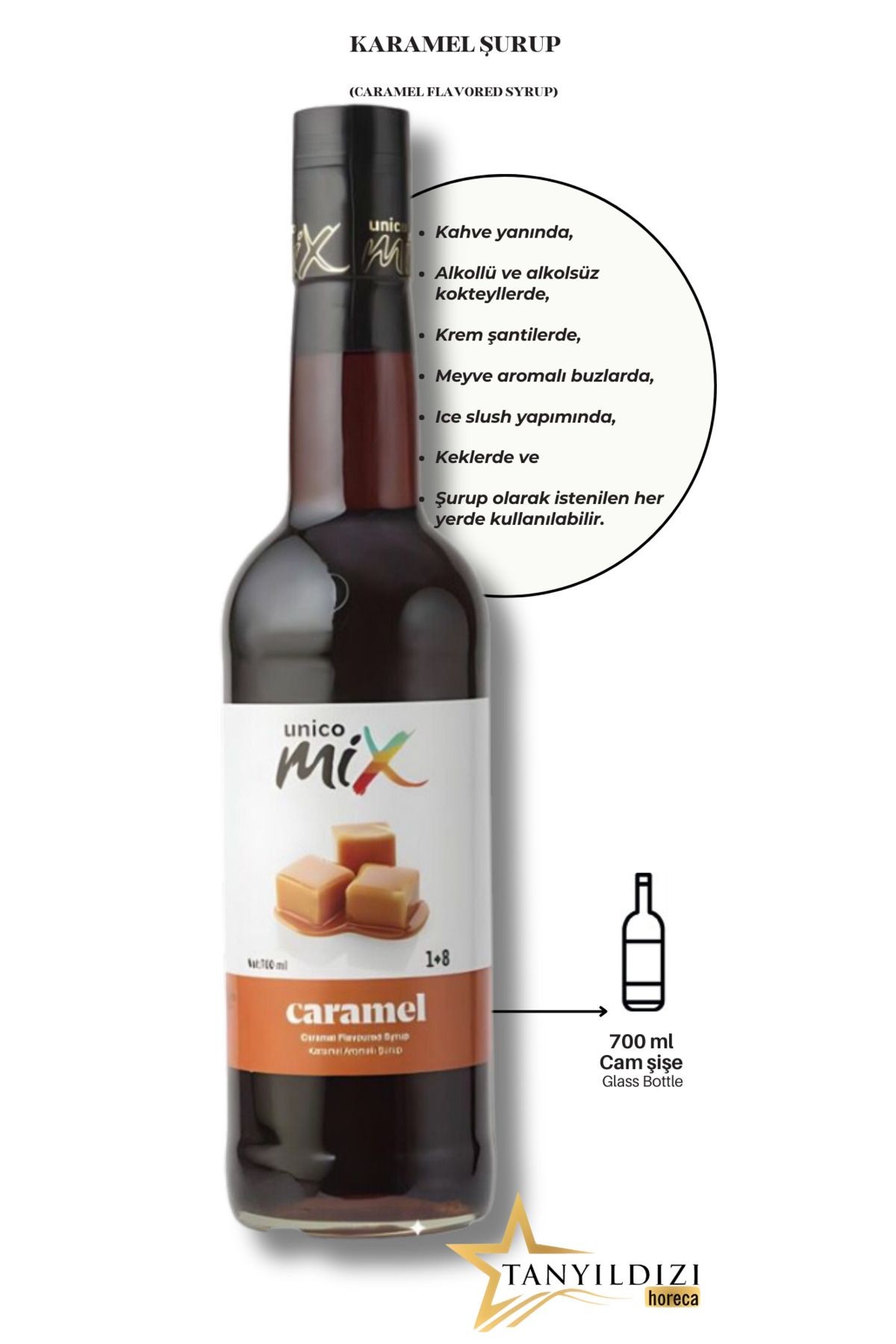 KARAMEL ŞURUP (CAM 700 ML)