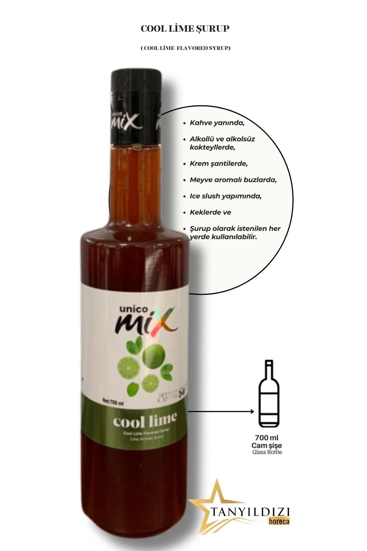 COOL LİME ŞURUP (CAM 700 ML)