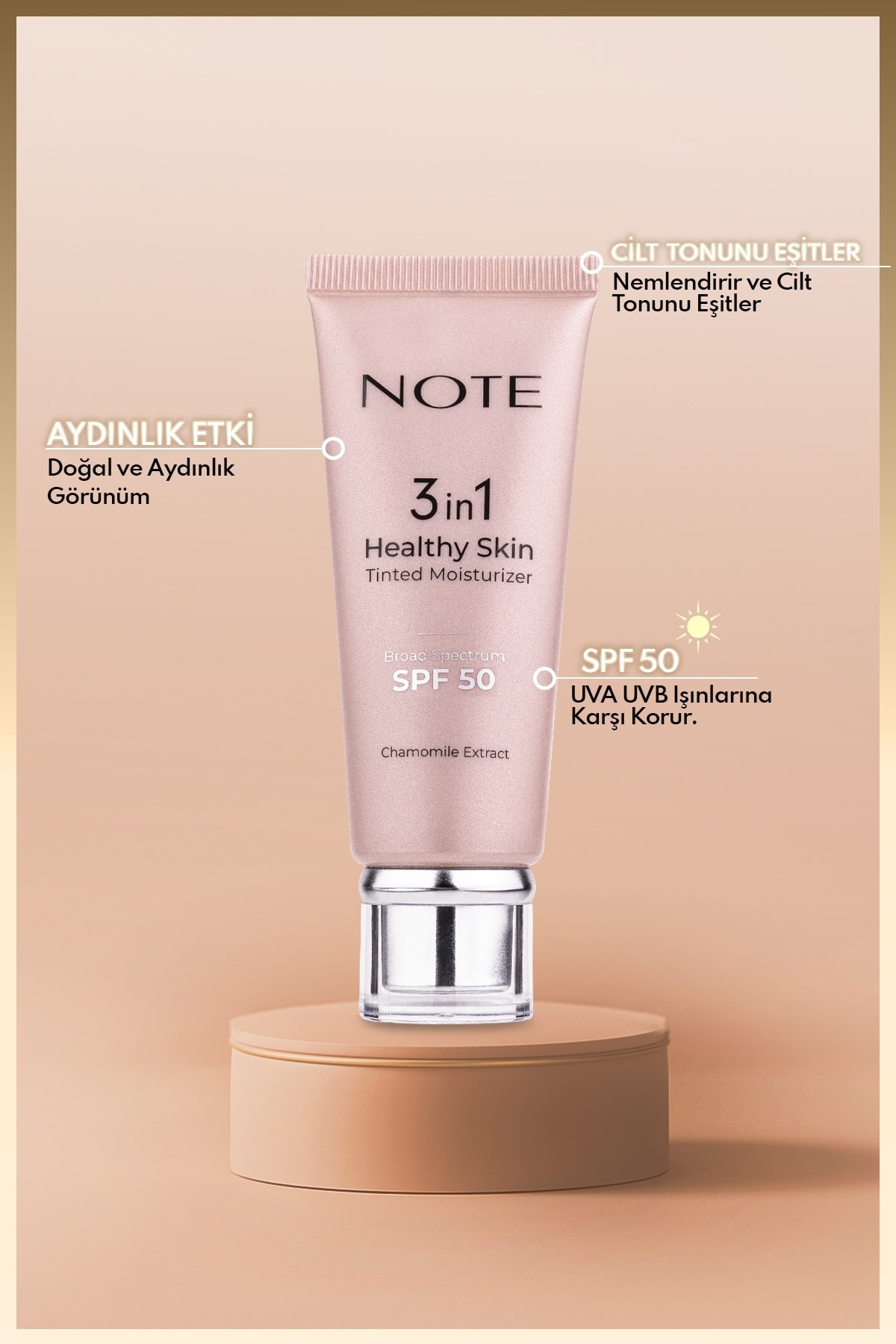 3 İn 1 Healthy Skin Light Tinted Moisturizer Spf 50 Renk Ton Eşitleyici Aydınlatıcı Krem 00 Açık Ton