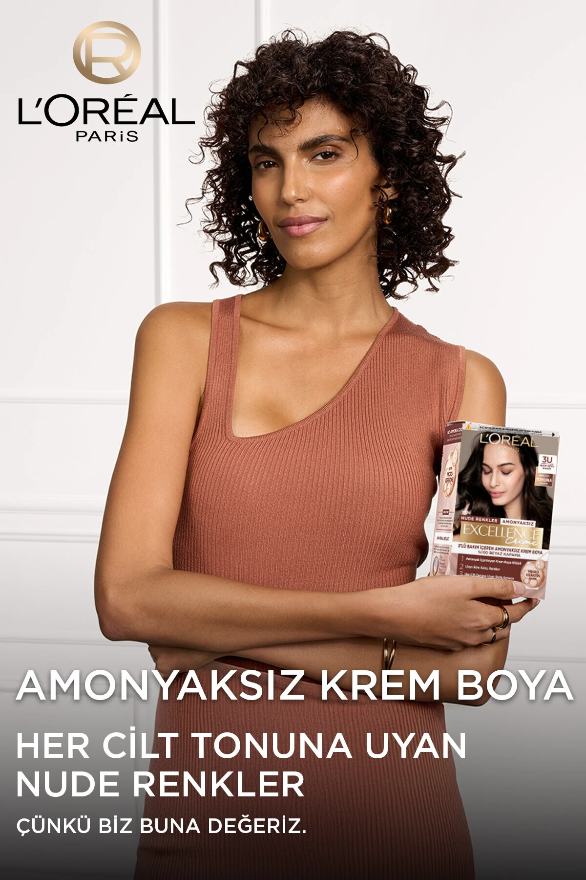 Excellence Creme Nude Renkler Saç Boyası – 3U Nude Koyu Kahve