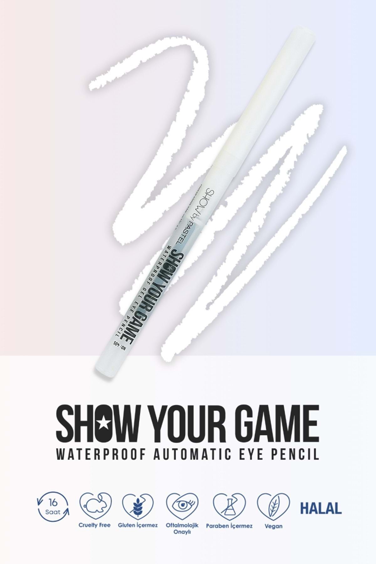 Show By Pastel Show Your Game Waterproof Gel Eye Pencil - Suya Dayanıklı Jel Göz Kalemi 405