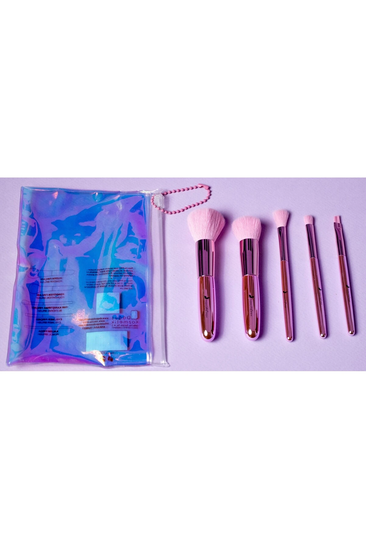 5'Li Seyahat Boy Makyaj Fırça Seti - 142