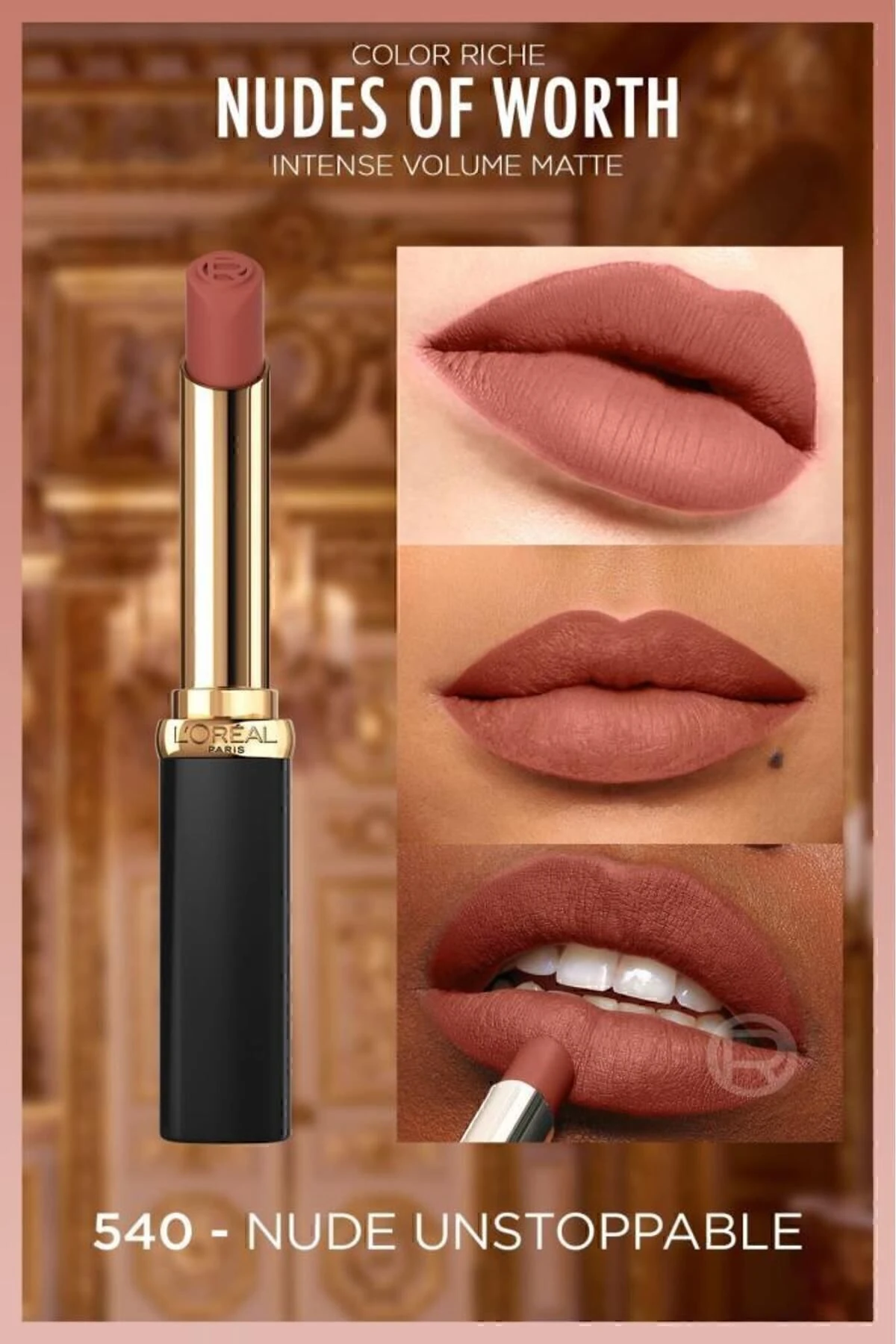 Color Riche Intense Volume Matte Ruj - 540 Nude Unstoppable