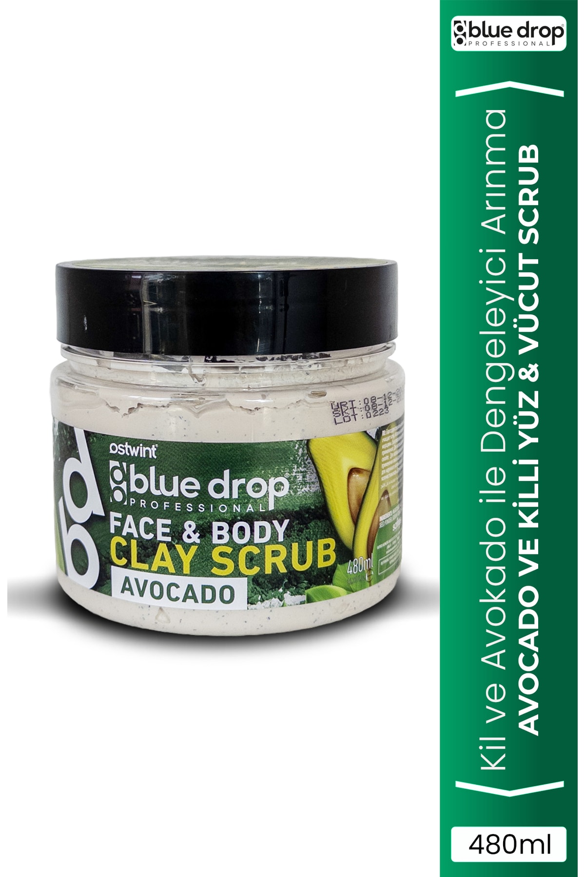 Killi Yüz - Vücut Peeling Scrub, Temizleyici Pürüssüzleştirici Dolaşımı Hızlandırıcı, Avokado 480Ml