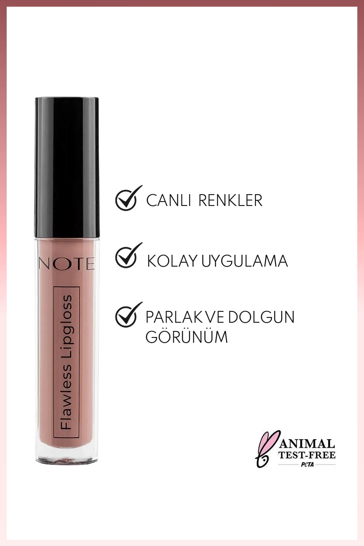 Flawless Lipgloss Nemlendirici Dudak Parlatıcısı - 04 Smell Of Coffee - Nude