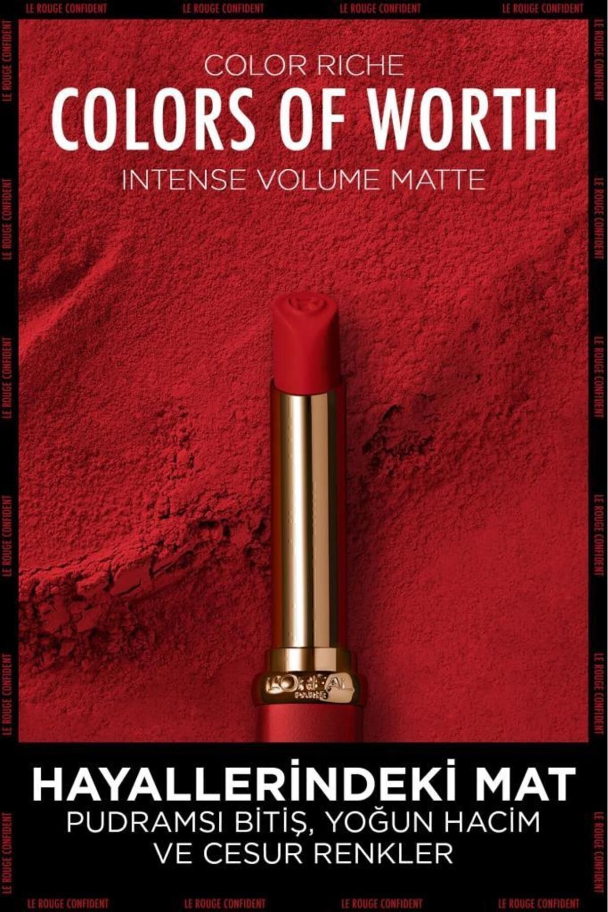 Color Riche Colors Of Worth Intense Volume Matte Ruj - 300 Rouge Confident