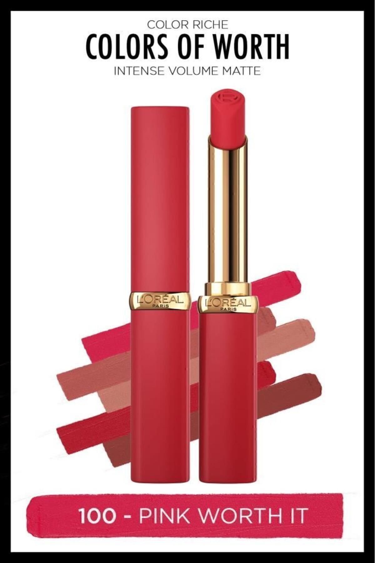 Color Riche Colors Of Worth Intense Volume Matte Ruj - 100 Pink Worth It