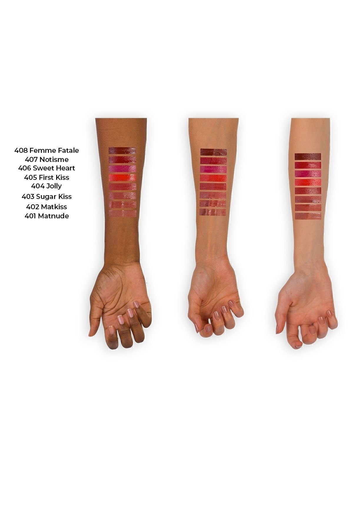 Mattemoist Lipgloss Yarı Mat Saten Bitişli Likit Ruj 405 First Kiss - Nar Çiçeği