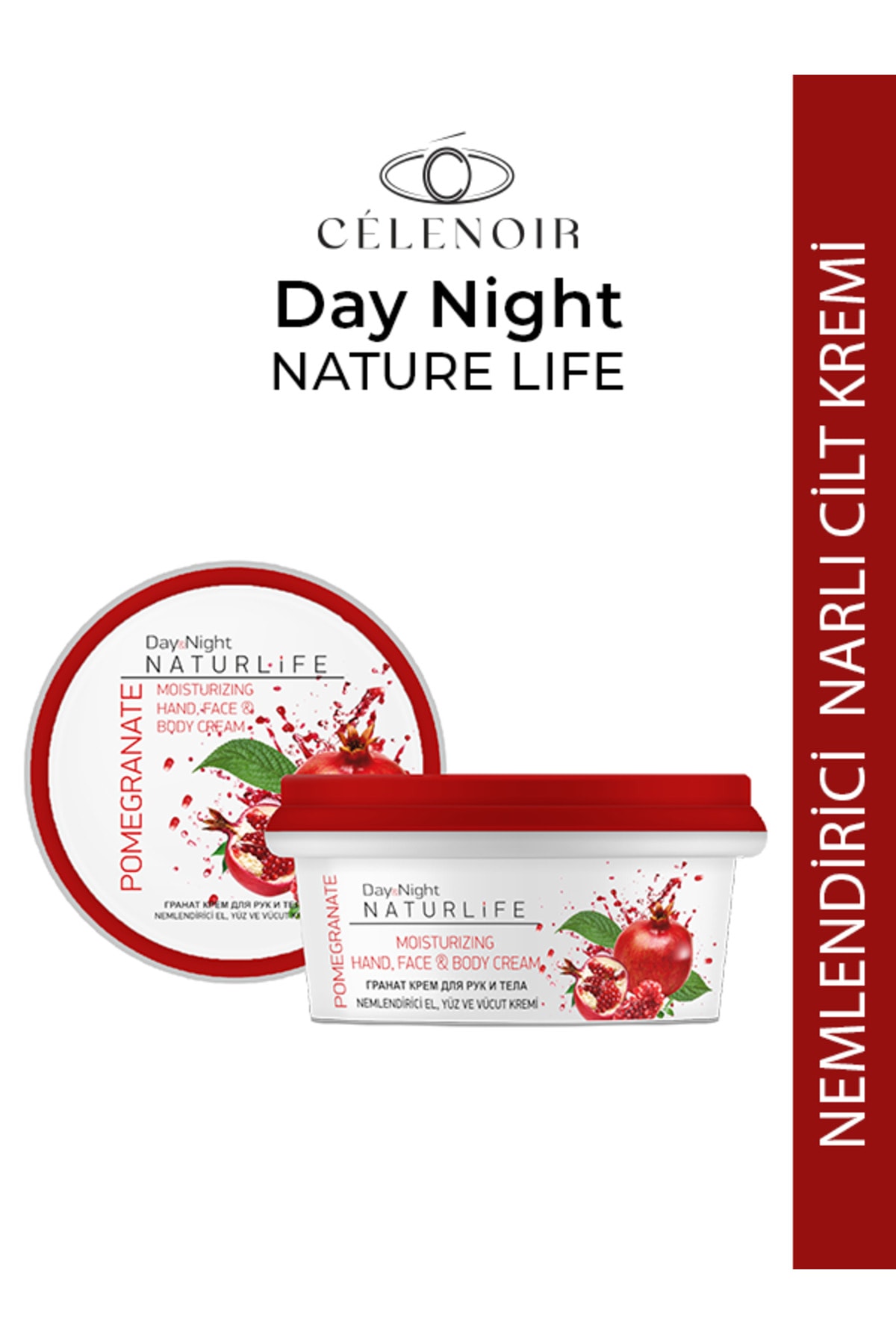 Day&Night Nemlendirici El, Yüz Ve Vücut Nar Kremi 50Ml