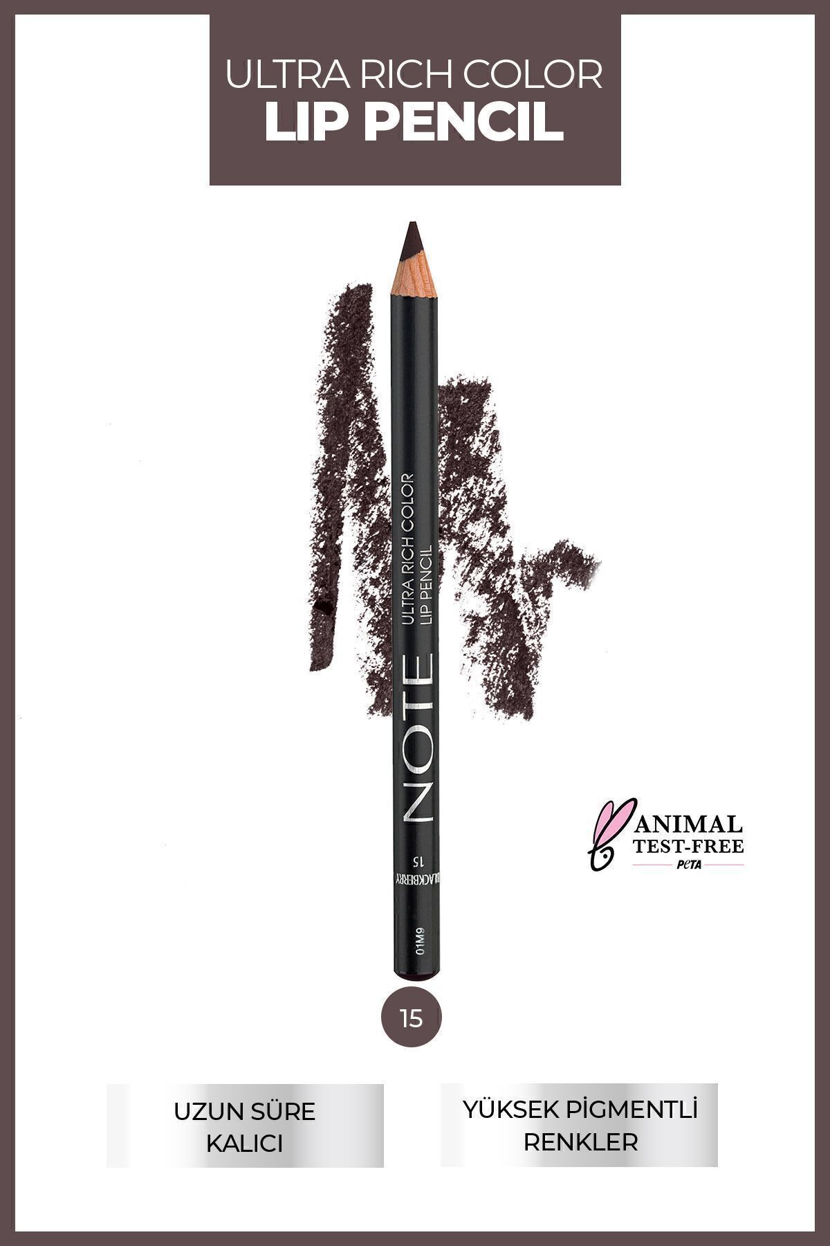Ultra Rich Color Lip Pencil Dudak Kalemi 15 Blackberry - Mor