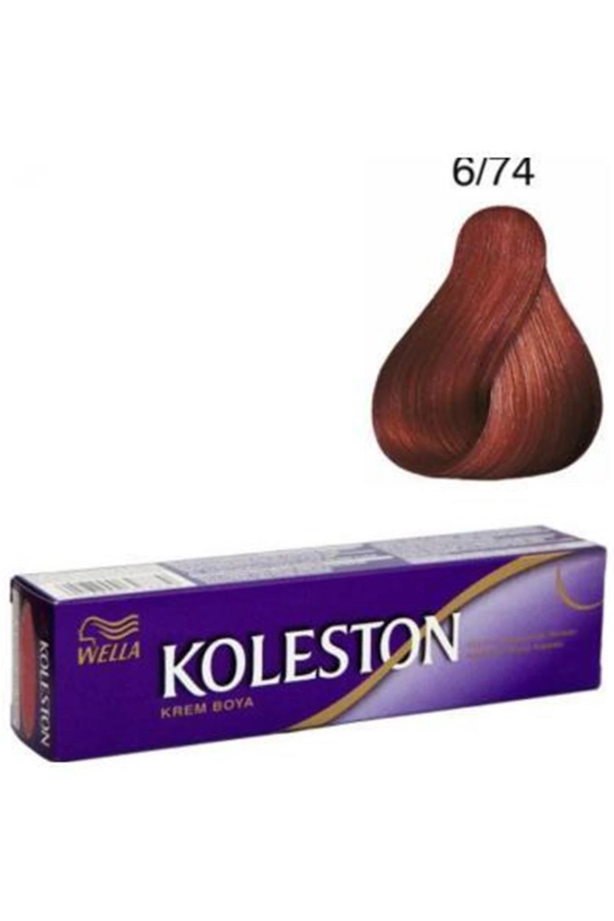 Single Saç Boyası & No: 6/74 Terrakota