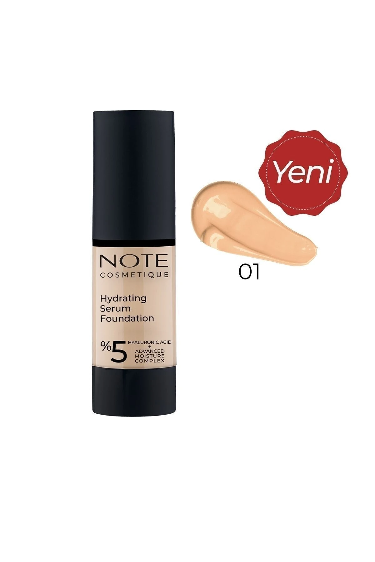 Hydrating Serum Spf 50 Nemlendirici Etkili Hyaluronik Asitli Serum Fondöten - 01