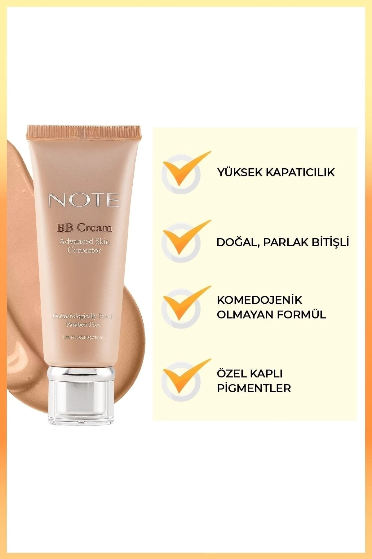 Bb Cream Spf 15 Nemlendirici Etkili Yoğun Kapatıcı Bb Krem - 200 Soft Ivory